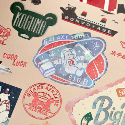 オビワン×ROKKAKU レトロ郵便 箔押しポストカード