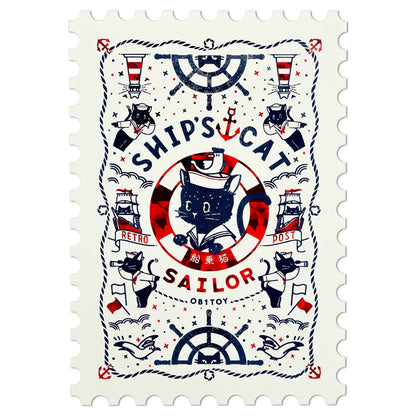 オビワン×ROKKAKU レトロ郵便 切手型ポストカード