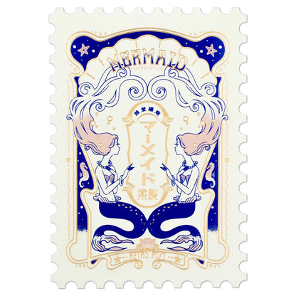 オビワン×ROKKAKU レトロ郵便 切手型ポストカード