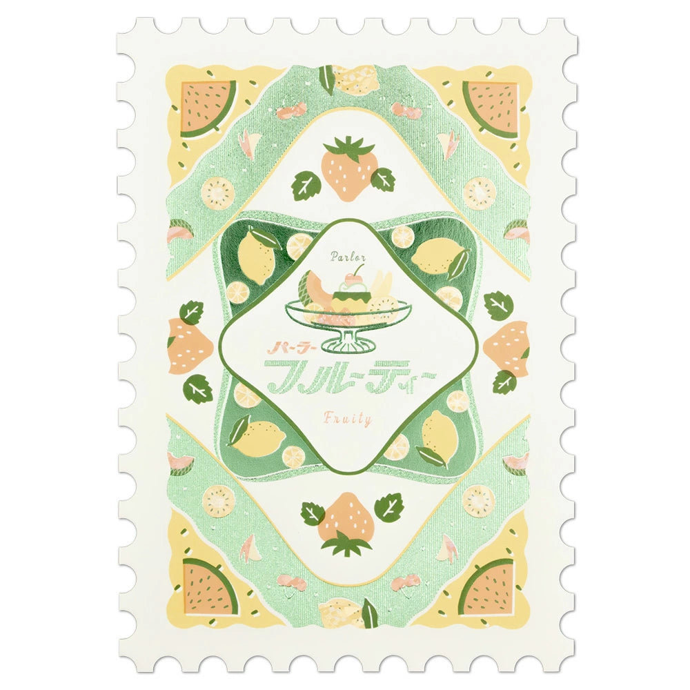 オビワン×ROKKAKU レトロ郵便 切手型ポストカード