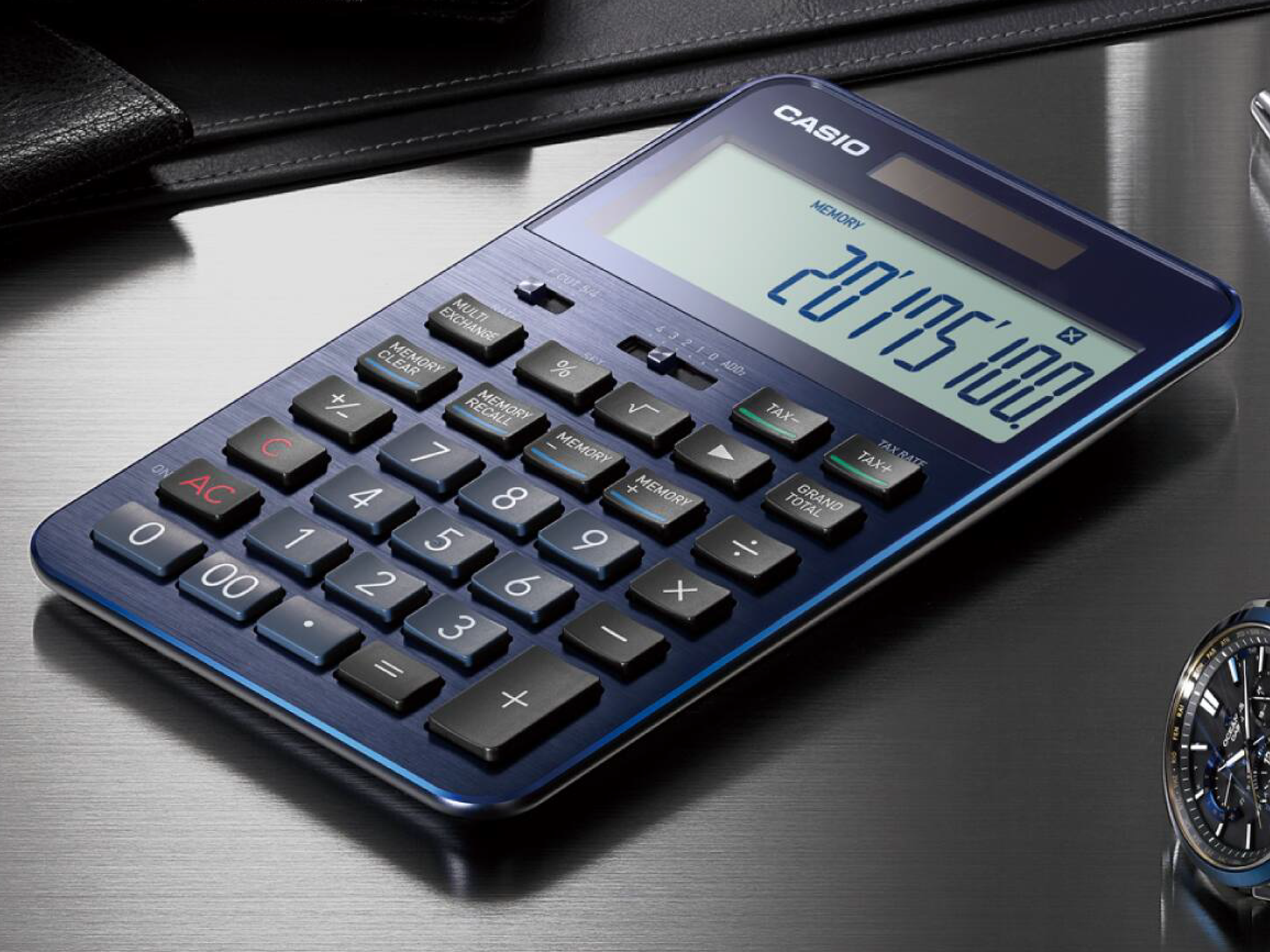 カシオ プレミアム電卓 S100X ネイビーブルー – 文化堂 │ Pentonote カシオ プレミアム電卓 S100X ネイビーブルー – 文化堂 │ Pentonote