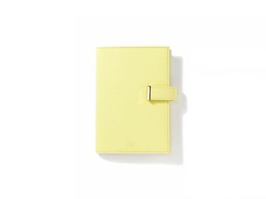 SUNNY SCHEDULE BOOK マンスリー手帳 トラッドカバー luminous yellow　2024年1月始まり