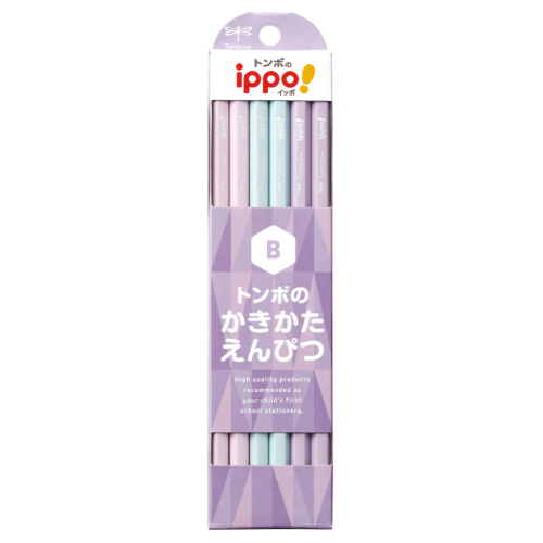 Tombow ippo! かきかたえんぴつ（1ダース・12本入） プレーン B – 文化
