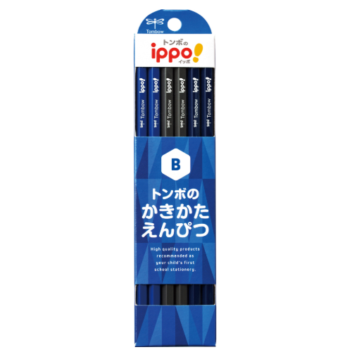 Tombow ippo! かきかたえんぴつ（1ダース・12本入） プレーン B – 文化
