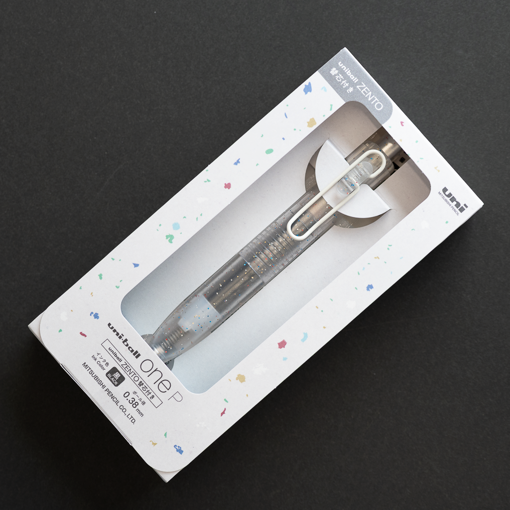 【限定】ユニボール ZENTO ワンP 0.38mm いろがみゼント 替芯付き