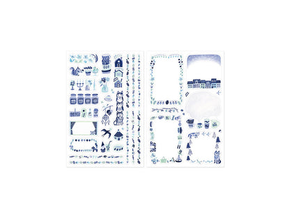 【2025年5月新柄】ゆるログ 水性ペンで書けるシール 2枚入